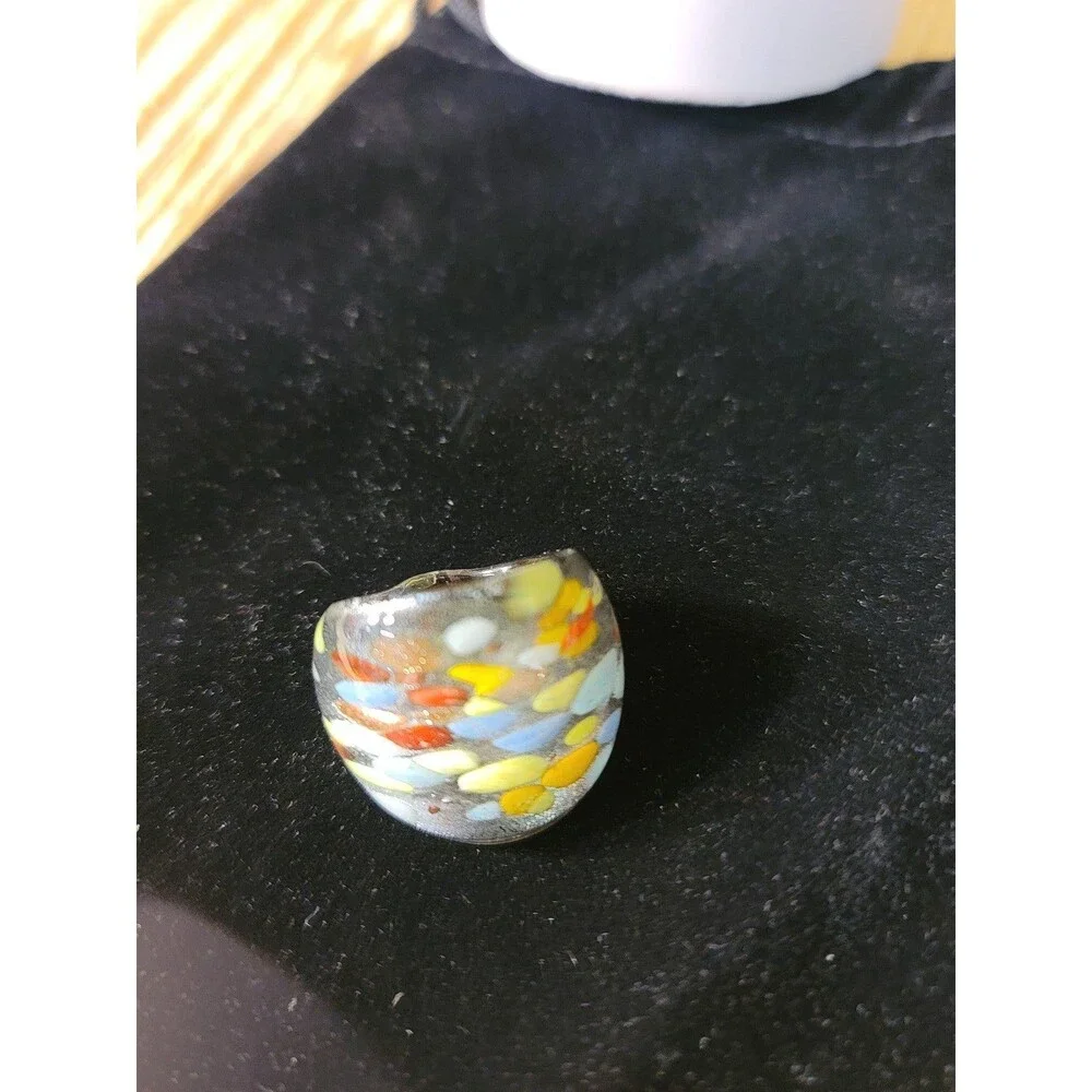 HandCrafted Glass Ring.